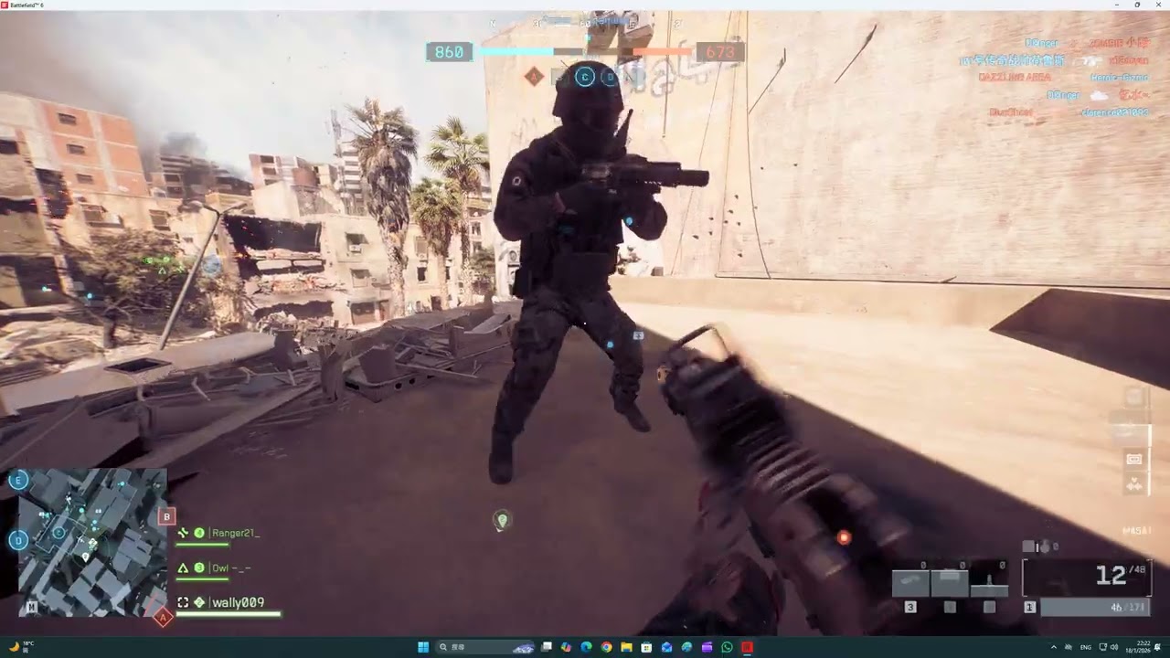 2026-01-18 Battlefield 6 [星期日.寧靜日] 征服(22:13pm-01:24am.LV683-744) 片段 整個回合戰鬥完整版