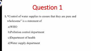 Cho Exam Preparation Questions And Answers Environmental Health And Sanitation