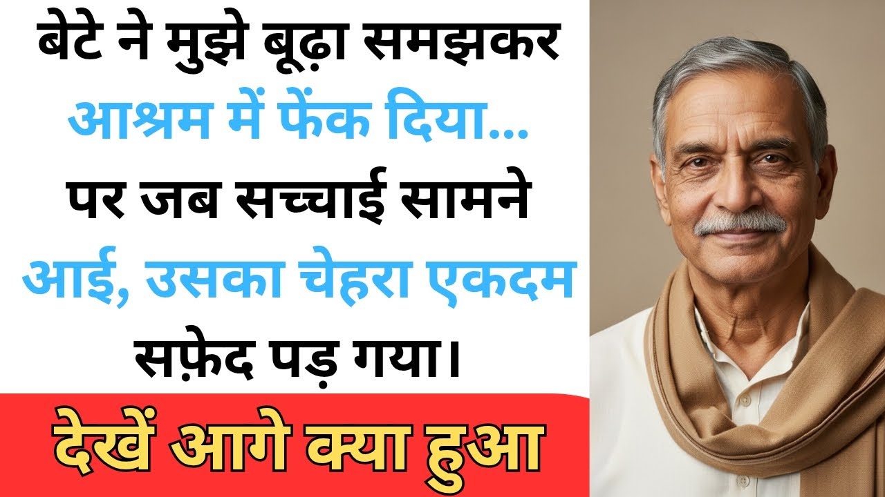 जब बेटे ने मुझे आश्रम में फेंका… लेकिन सच सामने आते ही उसका खेल खत्म हो गया | Hindi Stories Forgive