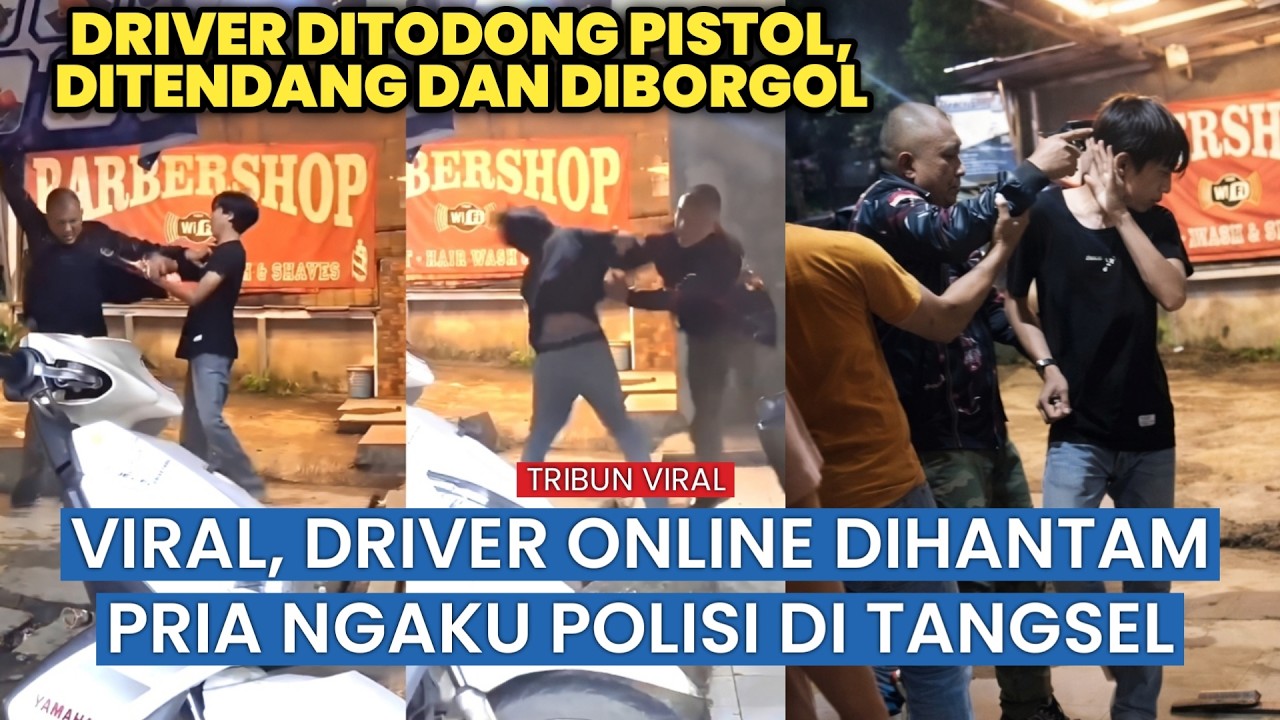 Senggolan di Tangsel Berujung Todong Pistol, Driver Taksi Online Dianiaya Pria yang Ngaku Aparat