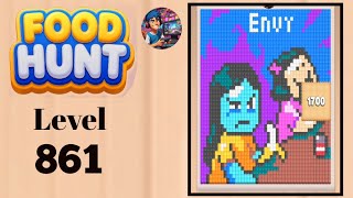 Food hunt pixel puzzle level  861 solution and walkthrough for gameplay 