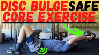 Core Exercise For Disc Bulge | FUN core strength exercise SAFE for DISC BULGES TRY IT!