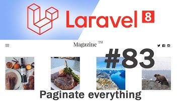 #83 Laravel 8 News Website | Paginate everything | Quick programming tutorial