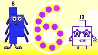 Numberblocks Learning Academy #247 - Numberblocks  6 10 8 5  - Numberblocks Magic Run - Numberblocks