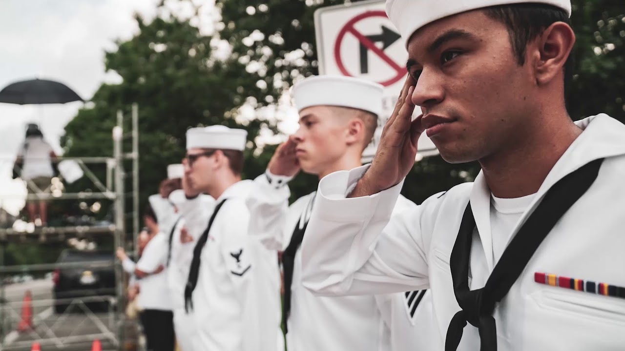 Scenes outside Sen. John McCain Memorial
