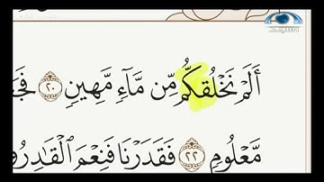 تنبيهات آية (أَلَمْ نَخْلُقكُّم مِّن مَّاءٍ مَّهِينٍ) | د. معاذ صفوت | تصحيح التلاوة