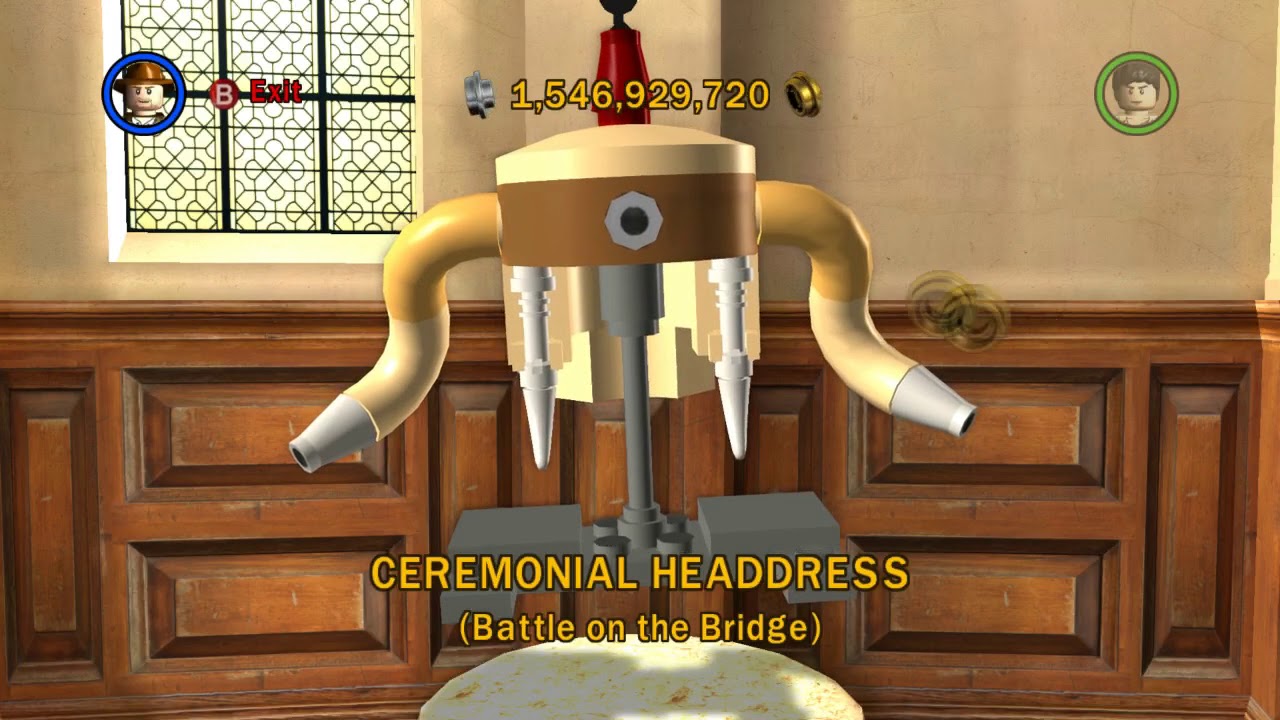 LEGO Indiana Jones - CERMONIAL HEADRESS BUILT All 10 Minikits Battle on the Bridge