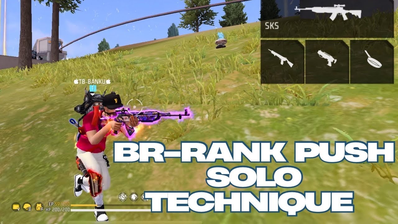 SOLO SURVIVAL BR RANK PUSH TIPS AND TRICKS | FREE FIRE VIDEO - YouTube
