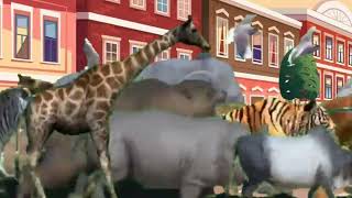 Animals Cartoon Road Running Videostampede Green Screen