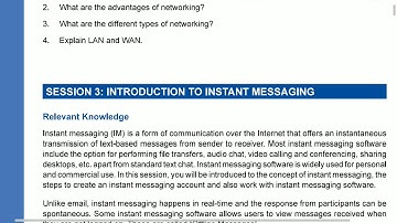IT(402) session 3 & 4 Instant Messaging