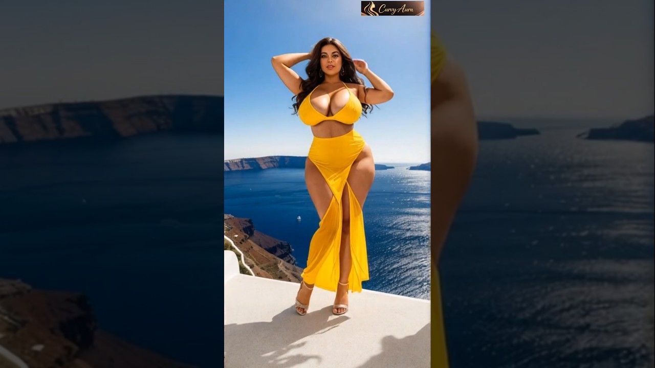 Arab Princess✨ Royal Yellow Dress Fashion at Jumeirah Beach