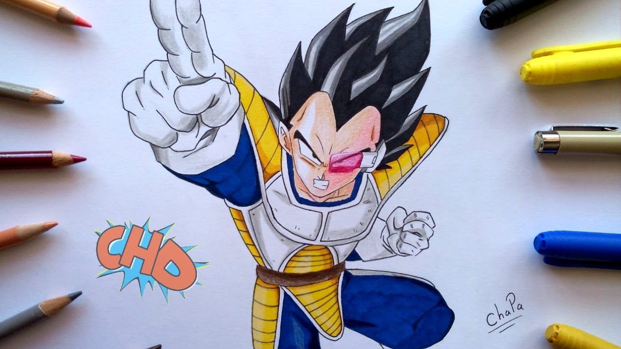 Dibujos de dragon ball vegeta