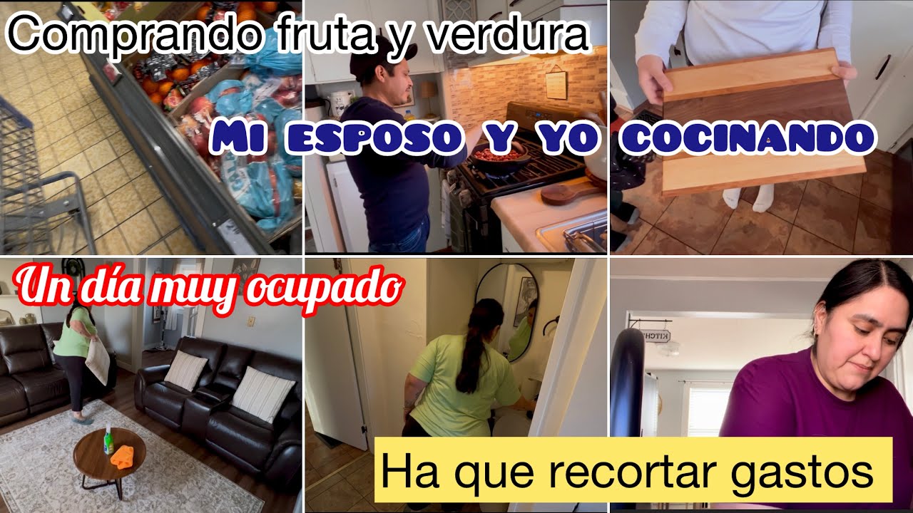 Comprando poca despensa/recorté gastos/muy ocupada 
