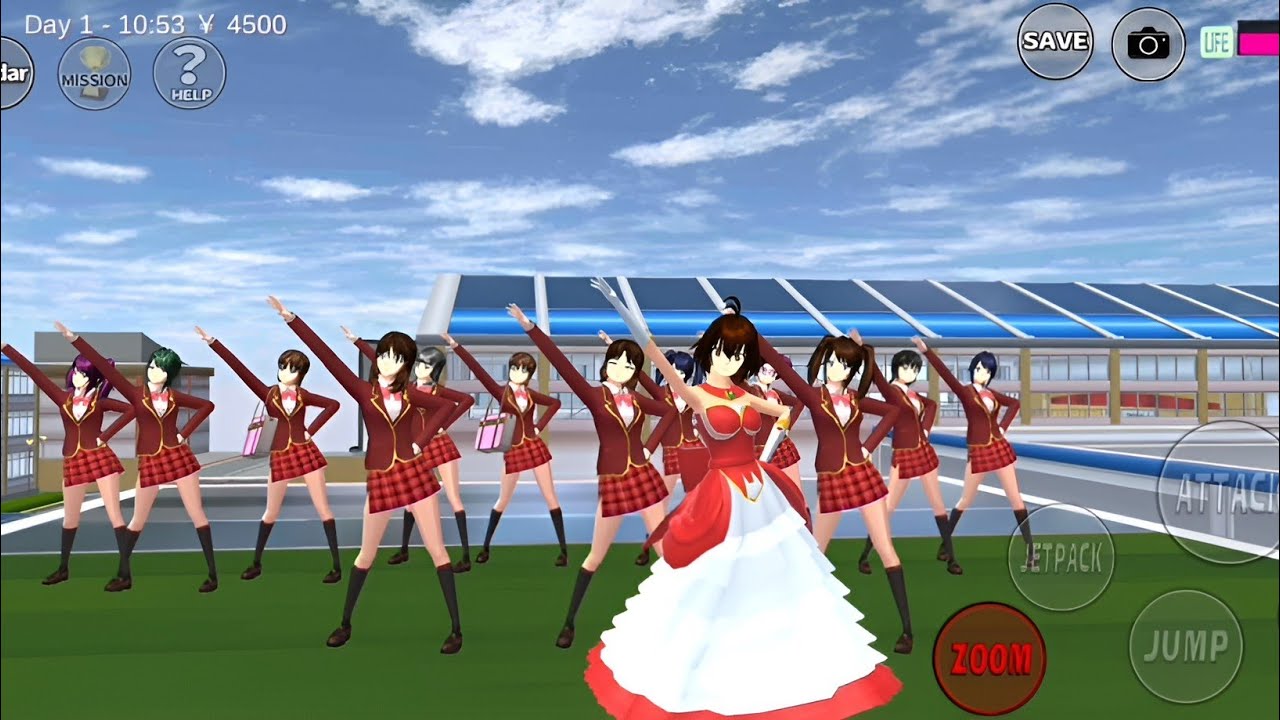 Beautiful Dance in sakura school|