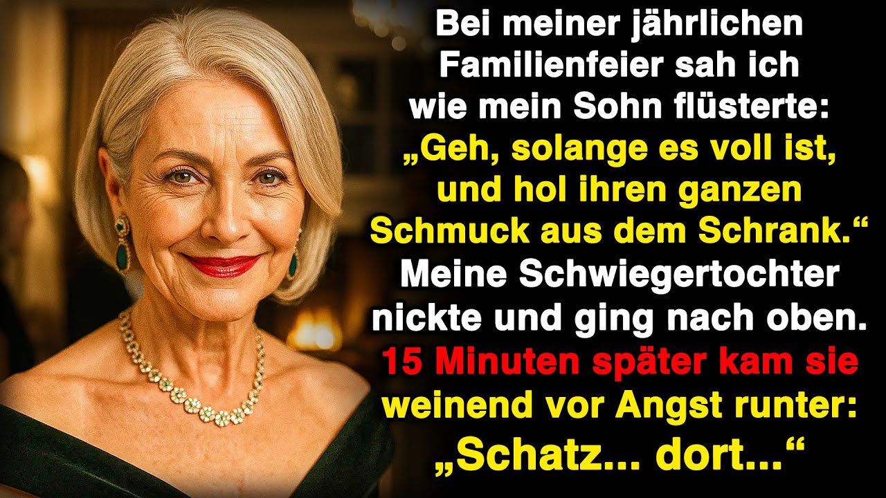 Bei der Feier flüsterte mein Sohn leise: „Jetzt, wo alle da sind, öffne ihren Schrank!“
