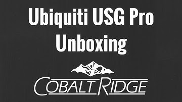 Ubiquiti USG Pro Unboxing