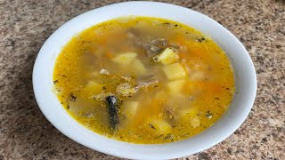 Суп из рыбных консервов Сайра | Легко, доступно, ВКУСНО