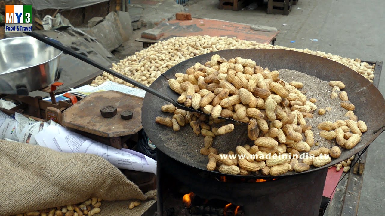 FRIED PEANUTS ROAD SIDE PEANUT FRY street food YouTube