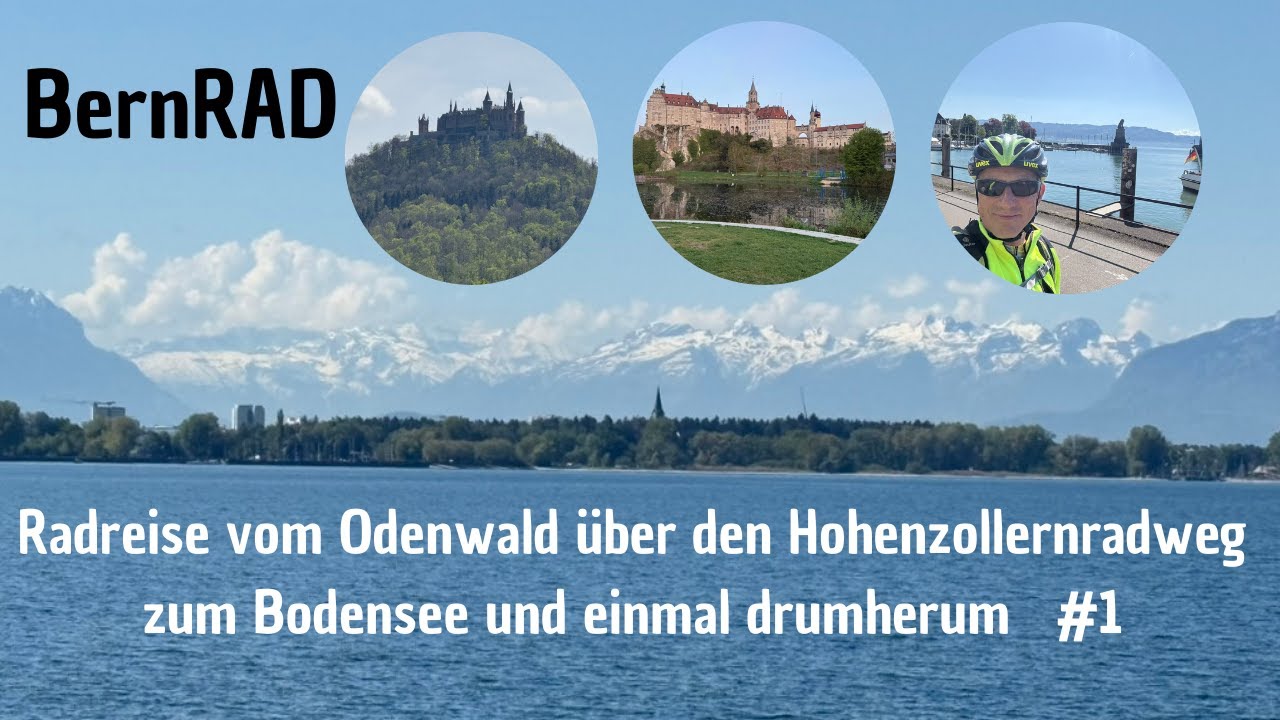 Radreise vom Odenwald über den Hohenzollernradweg zum Bodensee und einmal drumherum # 1