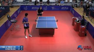 Men's Singles QF: Pierre-Luc Theriault vs. Yijun Feng - 2012 North American Championships
