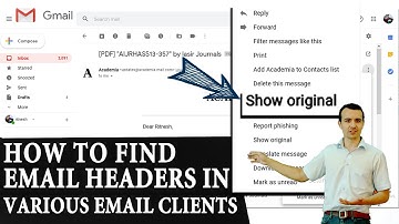 How to Find Email header in various mail client?