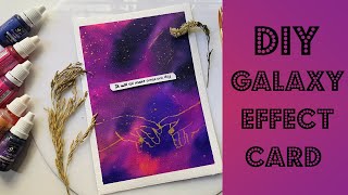 DIY Galaxy Effect Card
