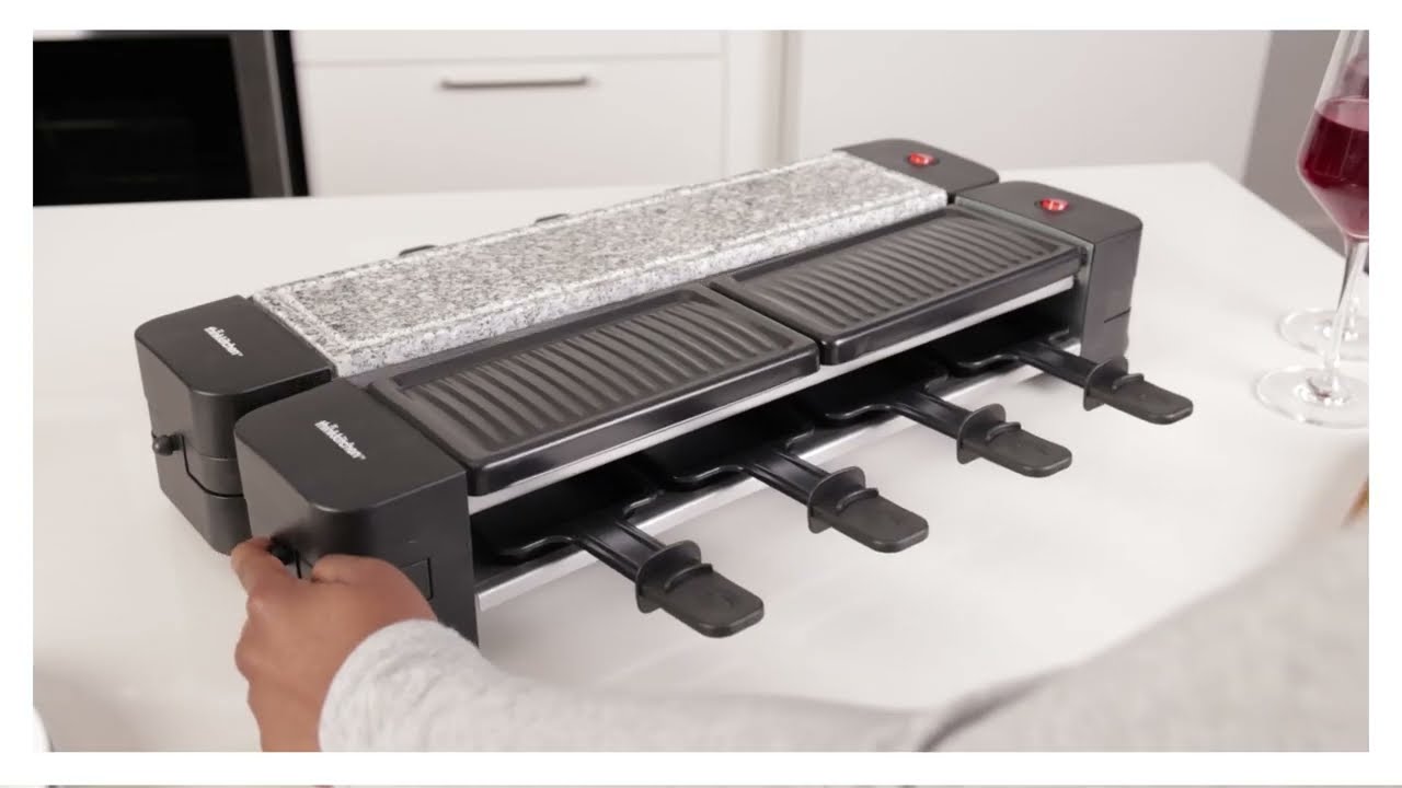Lugano Extendable Hot Stone, Grill & Raclette
