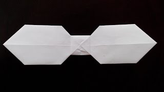 картинка: Бабочка галстук оригами, Origami butterfly tie
