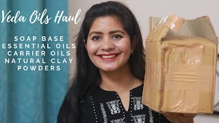 Veda Oils Haul - Soap Base, Natural Clay Powders, Essential Oils, Carrier Oils | Make Soap At Home