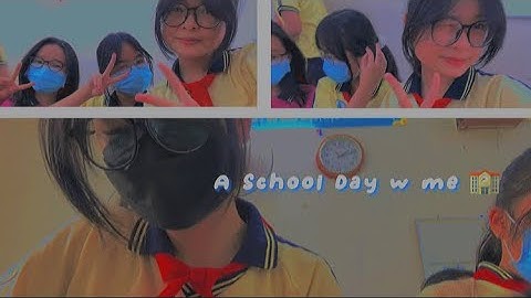 [ School Vlog #1 ] 1 ngày đi học cùng mìnhh 🏫💗 // A school day w me 🏫💗