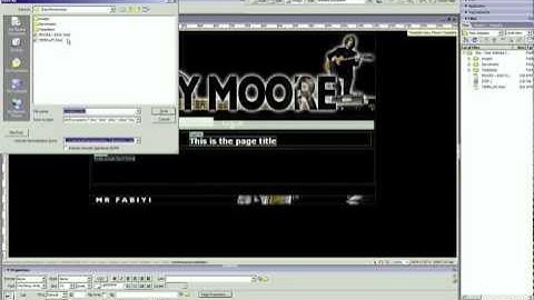 Adobe Dreamweaver Lesson 5 - How to use the SPRY menubar