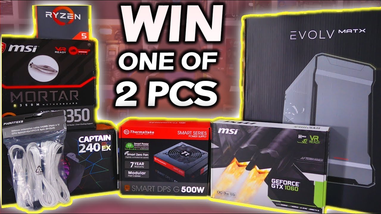 Win ONE of TWO (i7-8700K & Ryzen 5 1600X) GAMING PCS...! (International Giveaway)