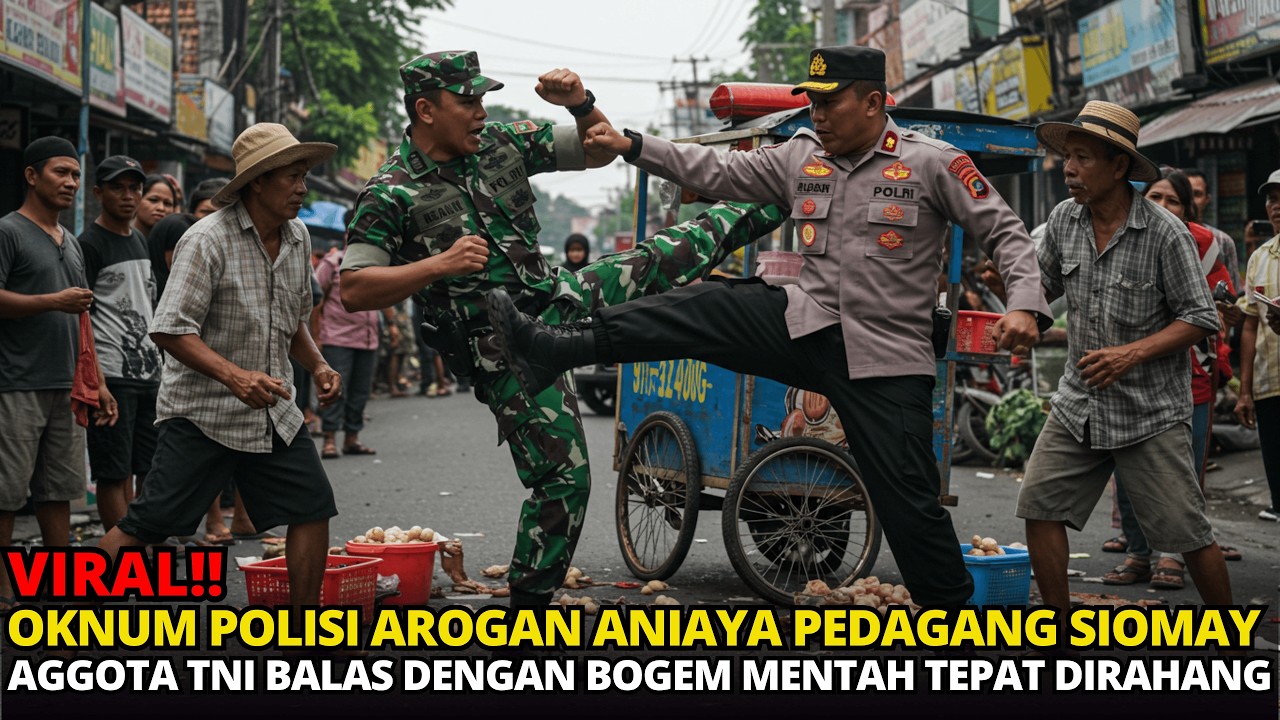 VIRAL‼️TNI GAGALKAN FITNAH OKNUM POLISI AROGAN! PEDAGANG KECIL DISELAMATKAN DARI PENJARA!