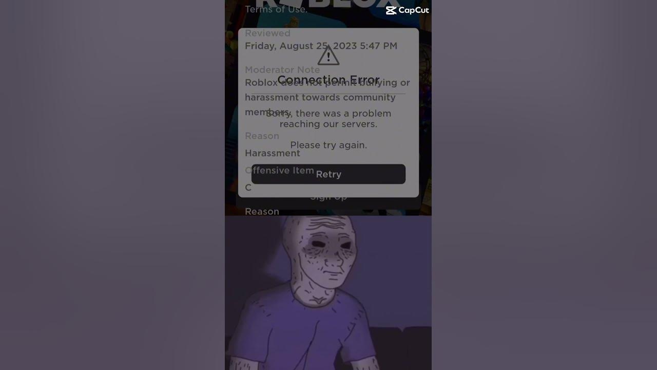 When you get banned… #roblox #robloxedit #shorts
