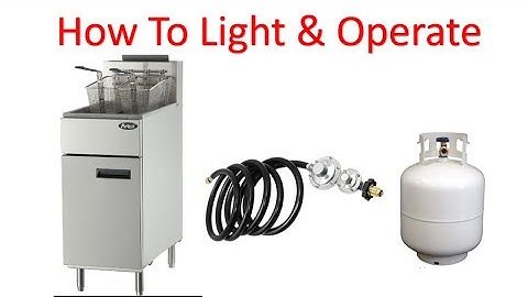 How To Light & Operate Your Standalone Commercial Deep Fryer In The Country At A Fish Fry