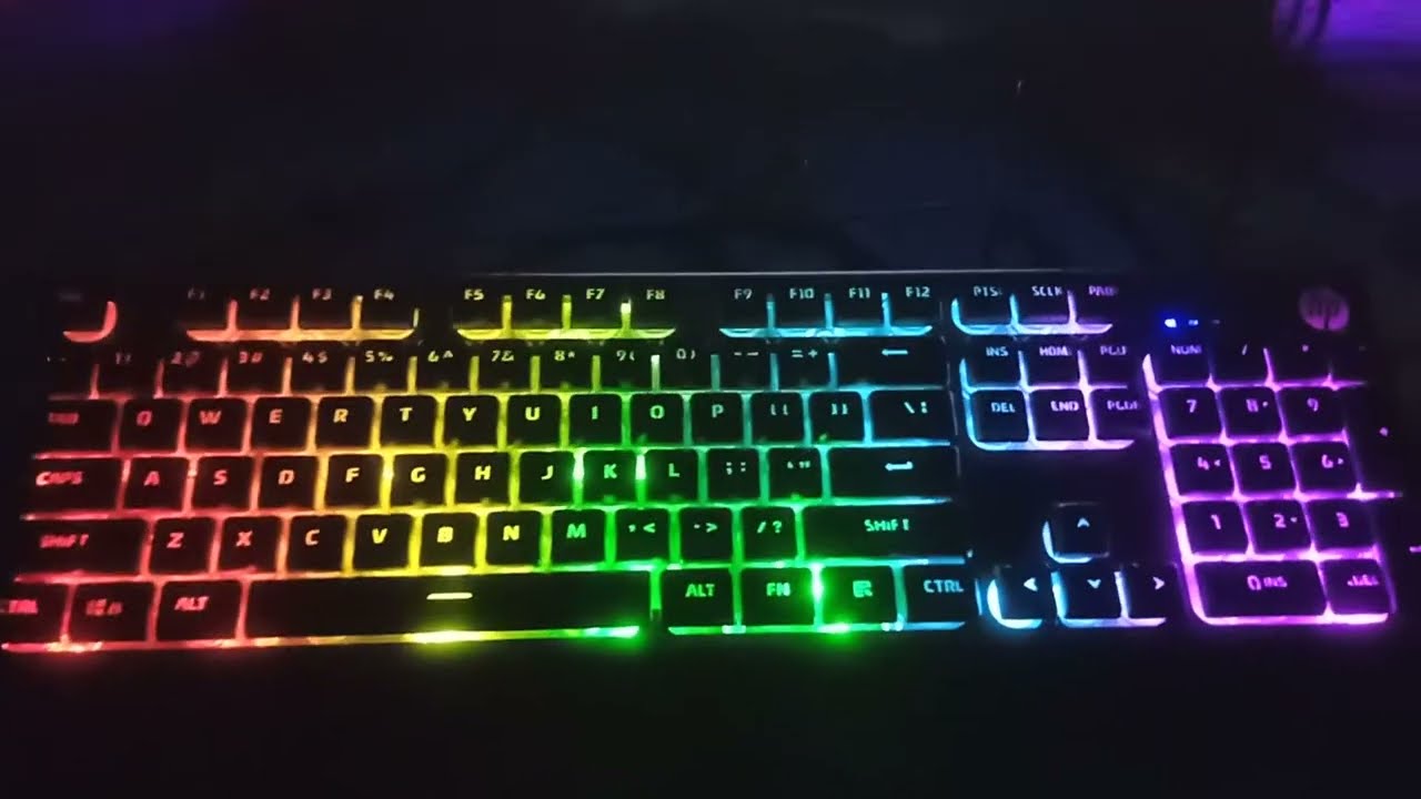 Best Gaming Keyboard || HP K500F Backlit Membrane Wired Keyboard Mixed Color Lighting Metal Panel
