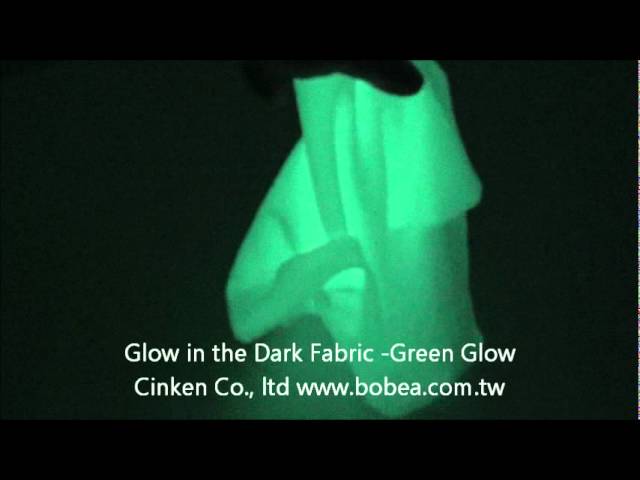 Glow in the Dark Fabric -Green Glow 