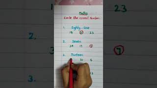 Circle the correct Number #shorts #short #youtubeshorts #ytshorts #trending #trendingshorts
