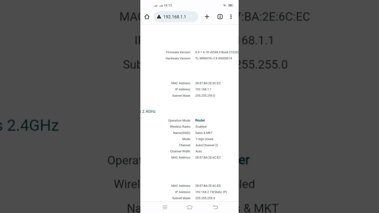tp link router status check 