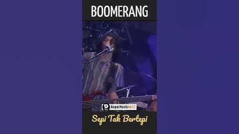 BOOMERANG | SEPI TAK BERTEPI Vocal Mendiang Hubert Henry #liveperformance