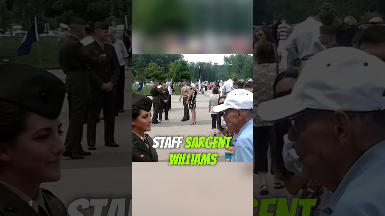 92 Year Old Air Force Veteran Salutes Granddaughter At Her Graduation