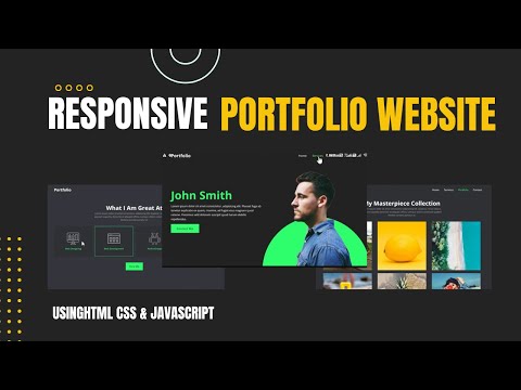 Responsive Portfolio Website Using Html, Css & JavaScript | How to make a portfolio website.
