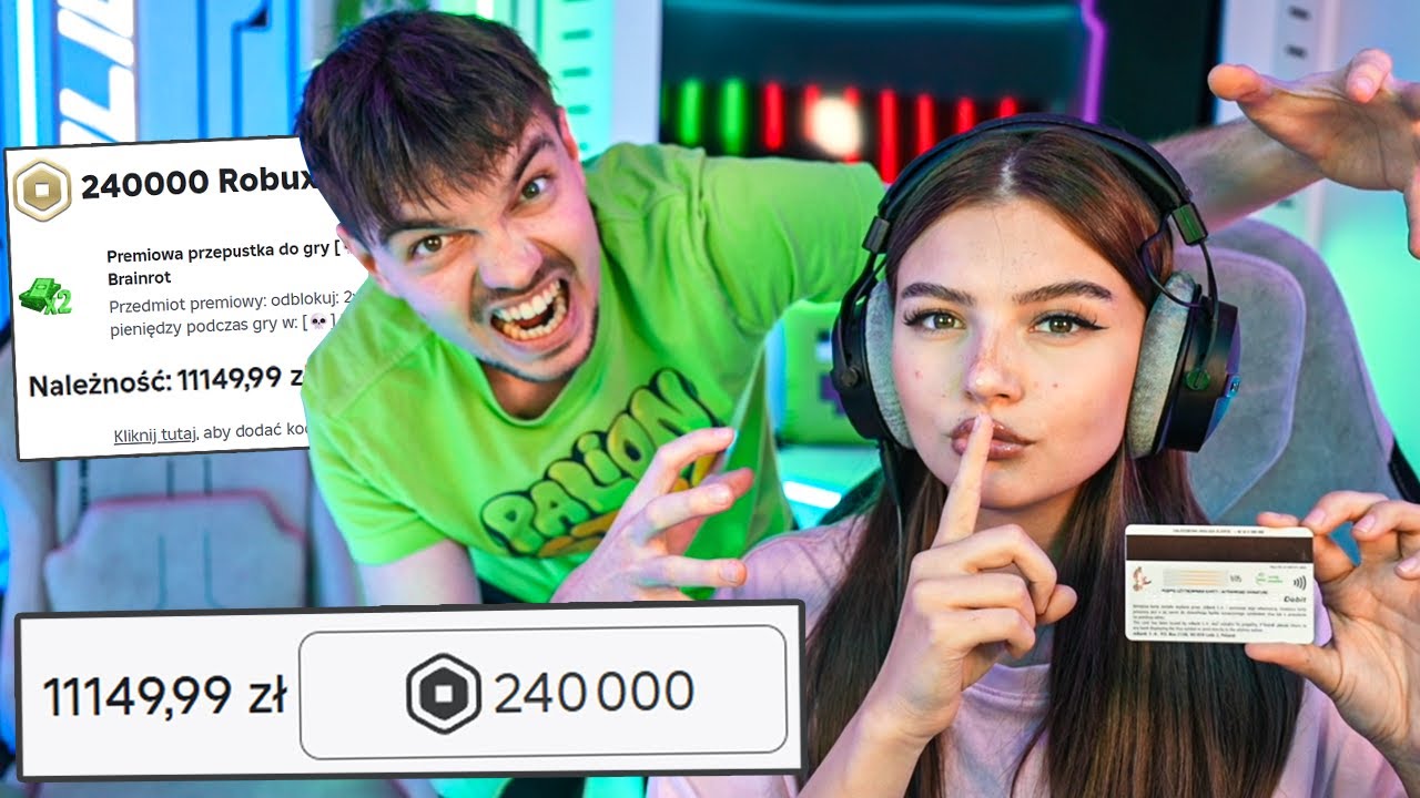 Moja Dziewczyna WYDAŁA 11.000ZŁ na ROBLOXA z MOJEJ KARTY KREDYTOWEJ... *musisz to zobaczyć*