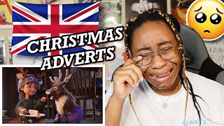 AMERICAN REACTS TO BRITISH CHRISTMAS ADVERTS!