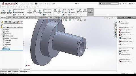 Pieza 4 SolidWorks  revolución y matriz circular