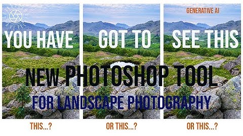 Using PS new generative AI tool on a landscape photography sunset! You must see this!