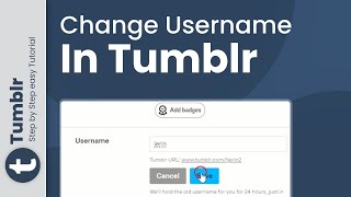How to change username in Tumblr 2024 (Tumblr Mastery)