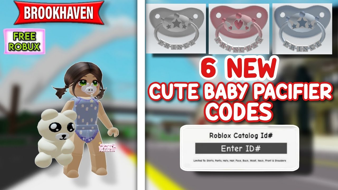 NEW* CUTE BABY PACIFIER ID CODES + HOW TO ADD BABY PACIFIERS IN ...