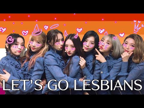 Kpop girls being gay aka being lesbian goddesses