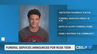 Funeral services announced for Rusk teen hailed as hero after drowning while rescuing cousin
